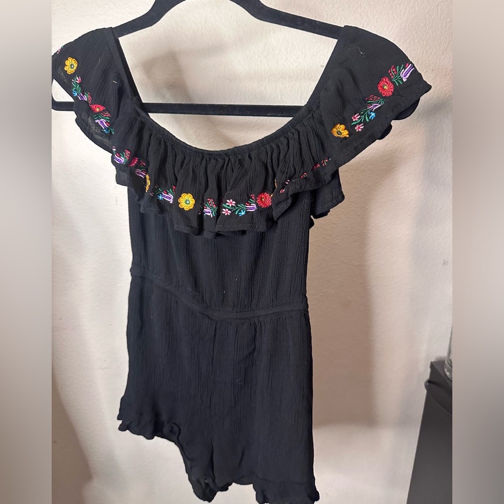 Short off the shoulder romper